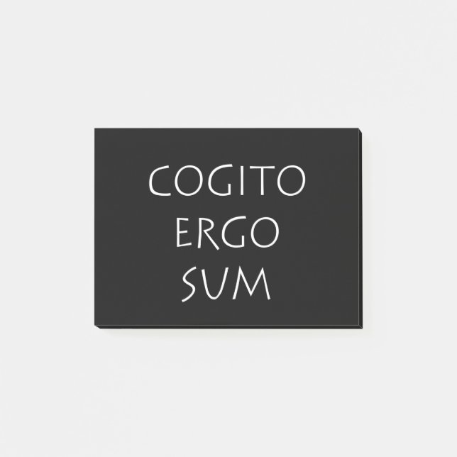 Bloco De Notas Cogito ergo sum (Frente)