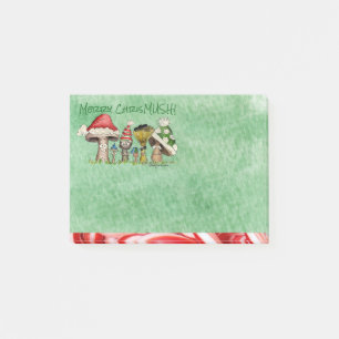 Bloco De Notas Cogumelos de desenho animado de feliz ChrisMUSH