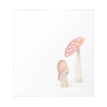 Cogumelos Mágicos da Floresta em Aquarela