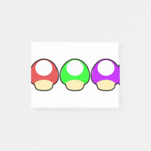 Bloco De Notas Cogumelos Videogame