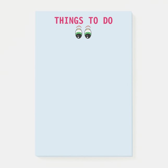 Bloco De Notas Coisas a fazer (Frente)