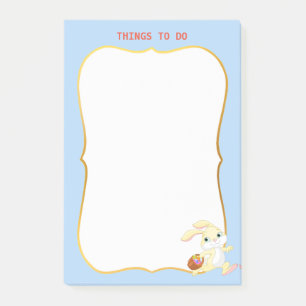 Bloco De Notas Coisas A Fazer E Coelhinho Da Páscoa