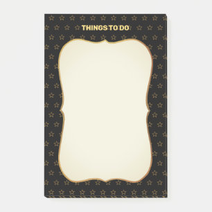 Bloco De Notas Coisas a Fazer & Padrão de estrelas