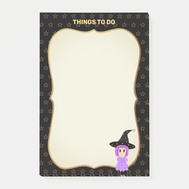 Bloco De Notas Coisas a Fazer & Padrão de estrelas (Frente)