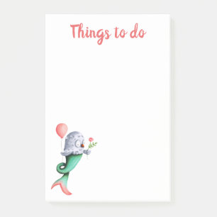 Bloco De Notas Coisas de coruja rosa e verde-rosa para fazer