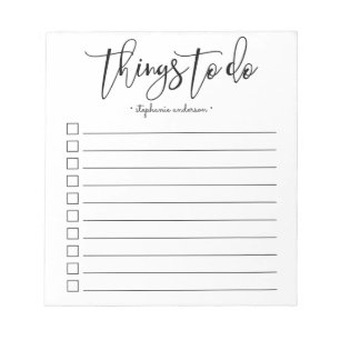 Bloco De Notas Coisas de mão a serem personalizadas