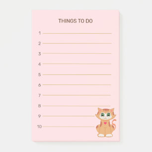 Bloco De Notas Coisas para Fazer & Gato Malhado
