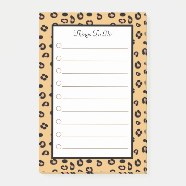 Bloco De Notas Coisas Personalizadas para Fazer com Padrão de Tig (Frente)