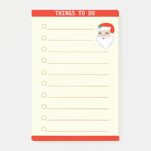 Bloco De Notas Coisas Personalizáveis A Fazer & Papai Noel