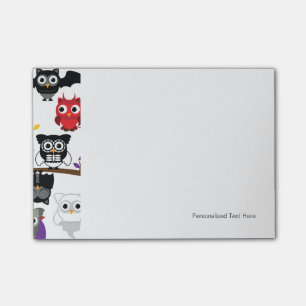 Bloco De Notas Coleção De Corujas De Halloween Spooky