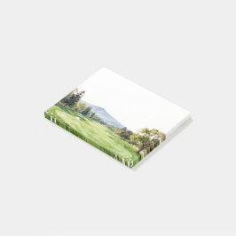Bloco De Notas Coleção de Papelaria de Golfe | Aquarela Premium
