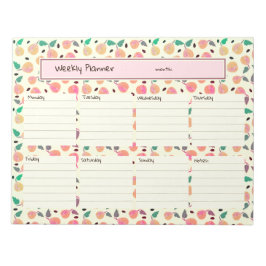 Bloco De Notas Coleção de Peras Douradas Planner Rosa
