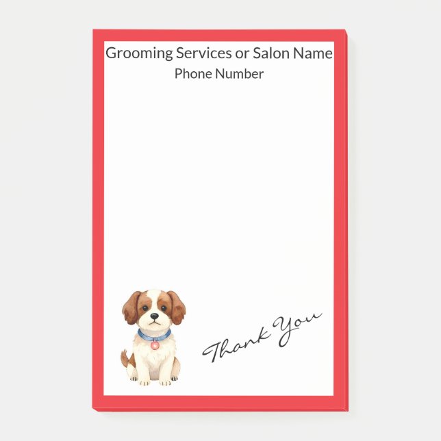 Bloco De Notas Coleção Elegante Personalizada de Higiene Pet Dour (Frente)