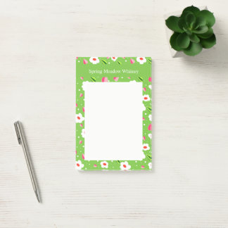 Bloco De Notas Coleção floral Spring Meadow Whimsy