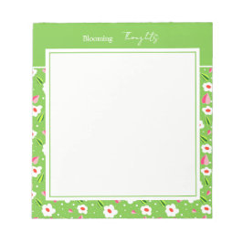 Bloco De Notas Coleção floral Spring Meadow Whimsy