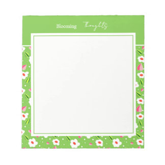 Bloco De Notas Coleção floral Spring Meadow Whimsy