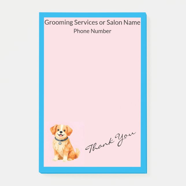 Bloco De Notas Coleção Personalizada de Higiene Moderna para Cães (Frente)