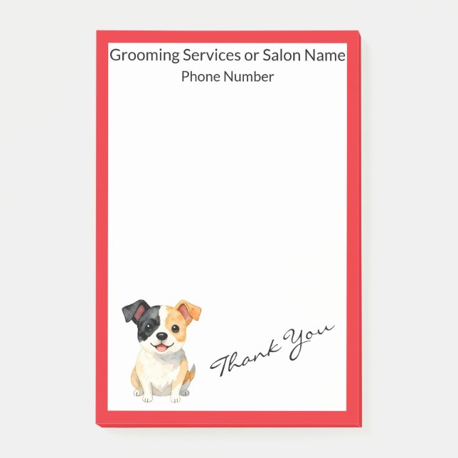 Bloco De Notas Coleção Personalizada de Luxo para Cães Modernos (Frente)