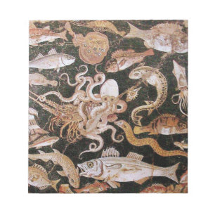 BLOCO DE NOTAS COLEÇÃO POMPEII/OCEANO - CENA DA VIDA MARÍTIMA