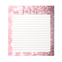 Bloco De Notas Coletor Rosa Dusty Vinculado Personalizado