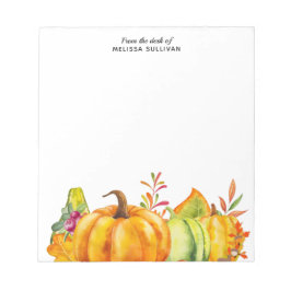 Bloco De Notas Colheita de Bombas, Folhas e Folhagem