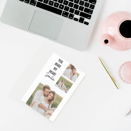 Bloco De Notas Collage Casal Foto e citação romântica