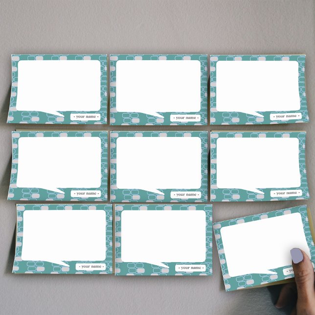 Bloco De Notas College Stationery Green Retro Customize (Criador carregado)