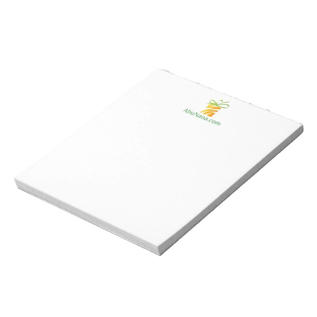 Bloco De Notas Coloque o logotipo aqui Tablet (Invertido)
