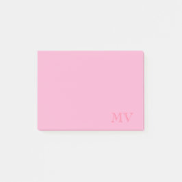 Bloco De Notas Color Pop Monogram Post-It Notes