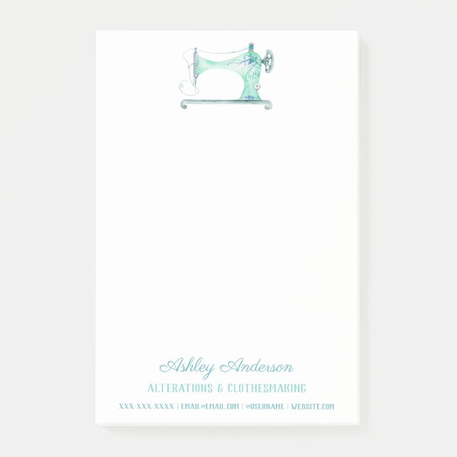 Bloco De Notas Coloração aquosa de Seamstress (Frente)