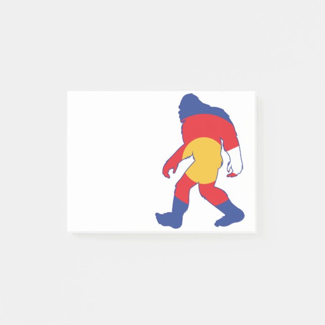 Bloco De Notas Colorado-Bigfoot (Frente)