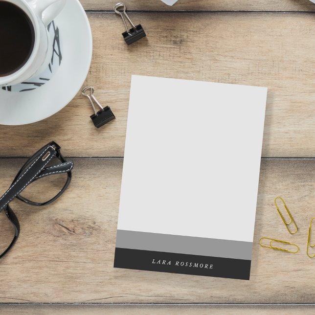 Bloco De Notas Colorbloco de Gradação Preto e Cinza (Criador carregado)