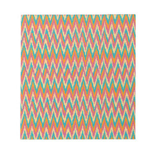 Bloco De Notas Colores de Especiarias de Design do iKat Zigzag