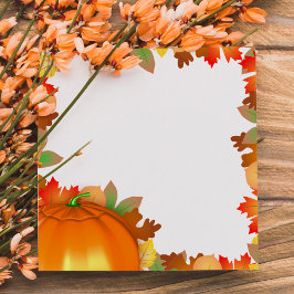 Bloco De Notas Colorful Autumn Leaves Thanksgiving Post-it® Note