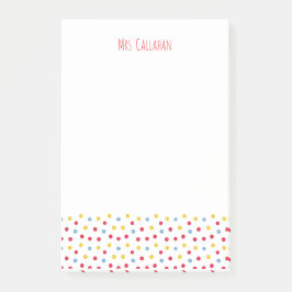 Bloco De Notas Colorful Buttons Post-It Notes