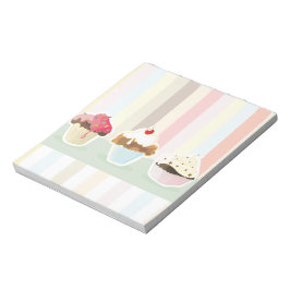 Bloco De Notas colorful cupcake