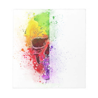 Bloco De Notas Colorful Skull - Caveira Colorida