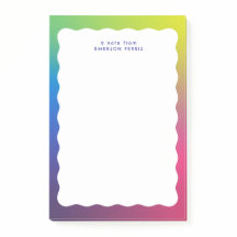 Colorido de borda ondulada retrô moderno