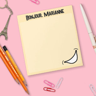 Bloco de Notas Colorido e Vibrante com Grande Sorr