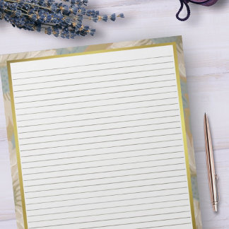 Bloco De Notas Coluna de Linhas Marrons de 8,5" x 11" com tamanho