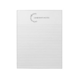 Bloco De Notas Coluna de Notepad Personalizada com Logotipo Flora