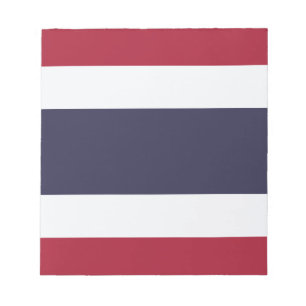 Bloco de Notas com a Bandeira da Tailândia