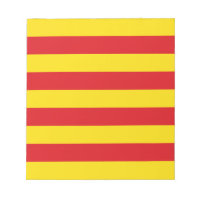 Bloco de notas com bandeira da Catalunha