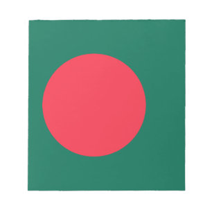 Bloco de notas com bandeira de Bangladesh