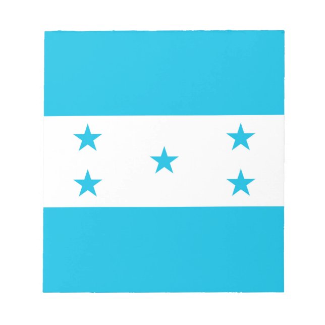Bloco de notas com bandeira de Honduras (Frente)