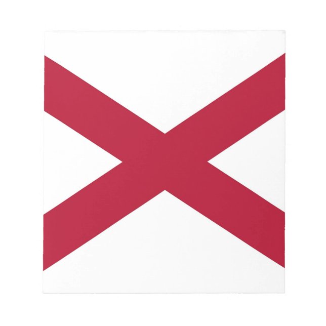 Bloco de notas com bandeira do Alabama (Frente)
