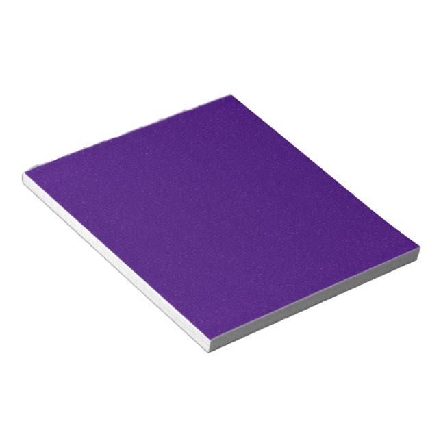 Bloco de notas com brilho roxo personalizado (Inclinado)