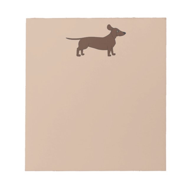 Bloco de Notas com Cabeçalho Dachshund (Frente)