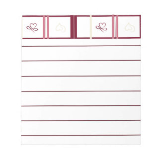 Bloco de Notas com Coração – Design Caprichoso Bur