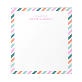 Bloco de Notas com Corte Rosa Personalizado